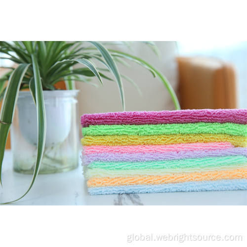 Micro Fiber Terry Cloth Microfibre Long Terry Cleaning Cloth Factory